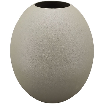 Vase SilO, khaki, Metall, 13x13x15,5 cm