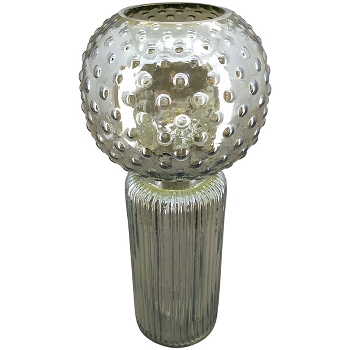 Vase VERT, grün, Glas, 16x16x34,5 cm
