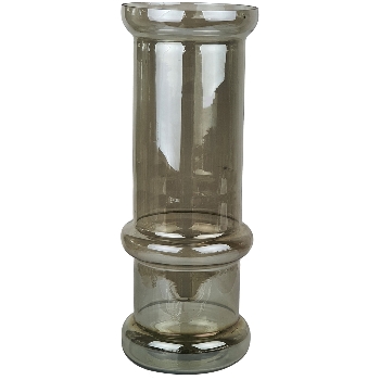 Vase VERT, grün, Glas, 15x15x39,5 cm