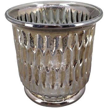 WindLicht PENO, grau, Glas, 9x9x9,5 cm