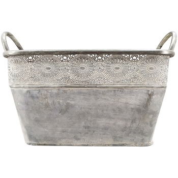 Topf Junker, Metall, 28x18,5x16 cm