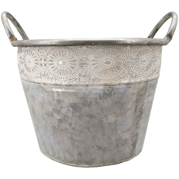 Topf Junker, Metall, 23x23x17 cm