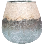 WindLicht Vitreous, grau, Glas, 13,5x13,5x12,5 cm