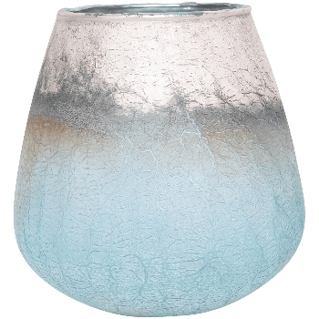 WindLicht Vitreous, grau, Glas, 18x18x17 cm