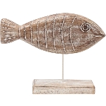 Fisch Dost, natur, Holz, 30x7x23 cm