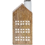 Haus Dost, natur, Holz, 14x3,5x10 cm