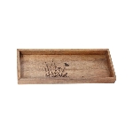 Tablett Dost, natur, Holz, 39x14x4 cm
