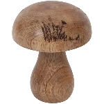 Pilz Dost, natur, Holz, 10x7x7 cm