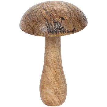 Pilz Dost, natur, Holz, 20x12x12 cm