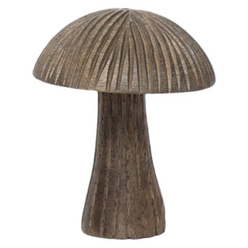 Pilz Dost, natur, Holz, 9x9x12 cm