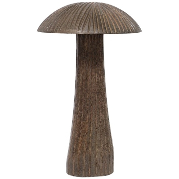 Pilz Dost, natur, Holz, 12x12x20 cm