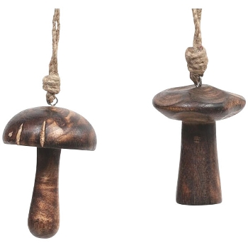 Pilz Dost, natur, Holz, 6x6x7 cm