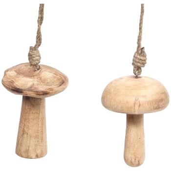 Pilz Dost, natur, Holz, 7,5x7,5x9,5 cm