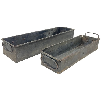 Kasten Antiquité, Metall, ca. 36x10x7 cm