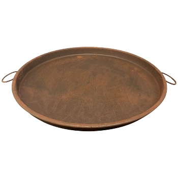 Tablett Antiquité, rusty, Metall, 60x58x4 cm