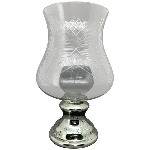 KerzenHalter Vitreous, silber, Glas, 25x25x40 cm