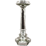 KerzenHalter Vitreous, silber, Glasl, 13x13x32,5 cm