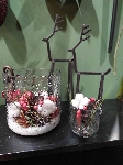 WindLicht mit KerzenHalter Verre, Glas/Metall, 10x10x10 cm