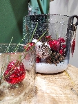 WindLicht mit KerzenHalter Verre, Glas/Metall, 19x19x20 cm