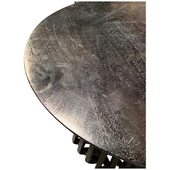 Tisch Sobre, schwarz, Holz, 75x75x35 cm