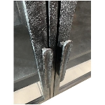 Schrank Sobre, schwarz, Holz/Glas, 100x40x87 cm