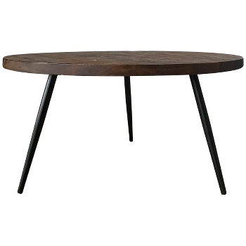 Tisch Puri, braun, Holz/Metall, 75x75x40 cm