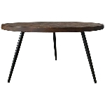 Tisch Puri, braun, Holz/Metall, 75x75x40 cm