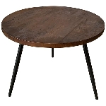Tisch Puri, braun, Holz/Metall, 60x60x45 cm