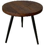 Tisch Puri, braun, Holz/Metall, 40x40x38 cm