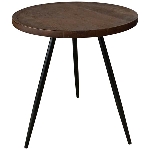 Tisch Puri, braun, Holz/Metall, 53x53x59 cm