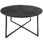 TischSet/2 Sobre, schwarz, Holz/Metall, 60x60x35 cm, 80x80x42 cm