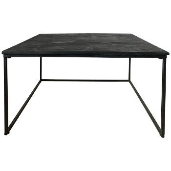 TischSet/2 Sobre, schwarz, Holz/Metall, 65x65x35 cm, 80x80x42 cm