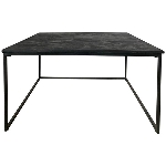 TischSet/2 Sobre, schwarz, Holz/Metall, 65x65x35 cm, 80x80x42 cm