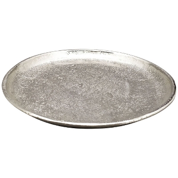 Tablett GROS, silber, Aluminium, 30x30x3 cm