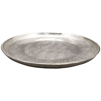 Tablett GROS, silber, Aluminium, 33x33x3 cm