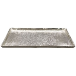 Tablett GROS, silber, Aluminium, 30x13x2 cm