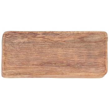 Tablett Dost, natur, Holz, 40x19x2,5 cm