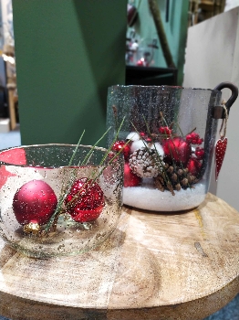 Schale Verre, Glas, 21x21x16 cm