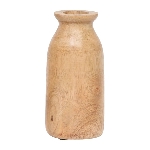 Vase Dost, natur, Holz, 7x7x15 cm