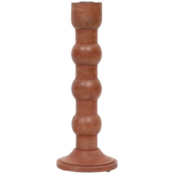KerzenHalter Dost, natur, Holz, 12x12x32,5 cm