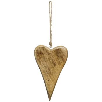HerzHänger Dost, natur, Holz, 12x2,5x20 cm