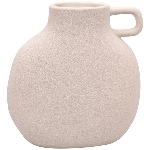 Vase SilO, beige, Porzellan, 15,5x8,2x16,5 cm