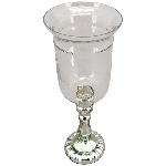 WindLicht Iride, silber, Glas, 13,5x13,5x34 cm