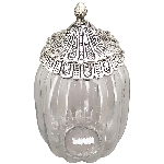Bonboniere Iride, transparent/silber, Glas/Aluminium,