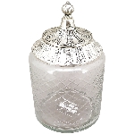 Bonboniere Iride, transparent/silber, Glas/Aluminium,