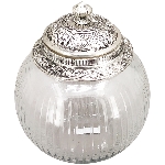 Bonboniere Iride, transparent/silber, Glas/Aluminium,