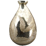 Vase Iride, kupfer, Glas, 15x15x23,5 cm