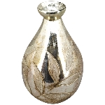 Vase Iride, kupfer, Glas, 15x15x23,5 cm