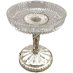Schale Iride, silber, Glas, 13x13x13,5 cm