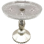Schale Iride, silber, Glas, 20x20x19 cm